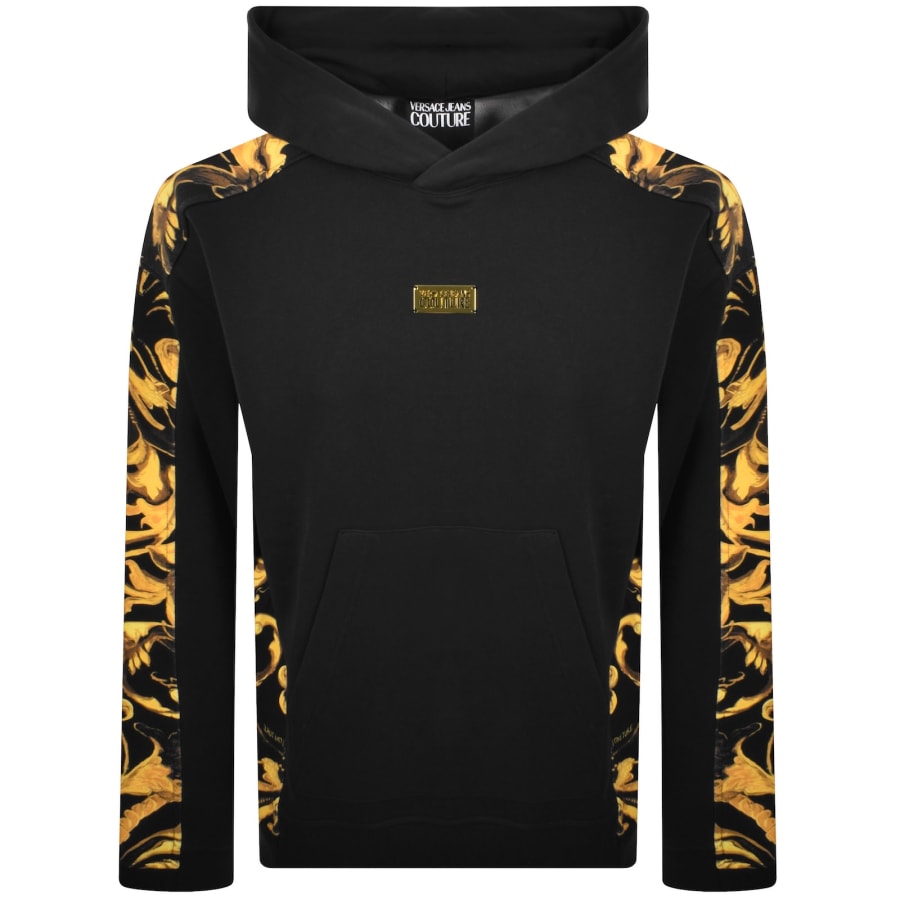 新品 VERSACE JEANS COUTURE Versace Jeans Couture Logo Hoodie Black | Mainline Menswear us